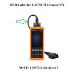 OBD2 Cable Diagnostic Cable for LAUNCH Creader 971 CR971 Scanner